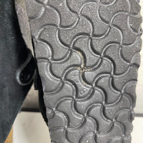 Birkenstock Boston Shearling Black Suede Clogs Mule Sandal Women's 39 EU/8 US - Picture 12 of 12